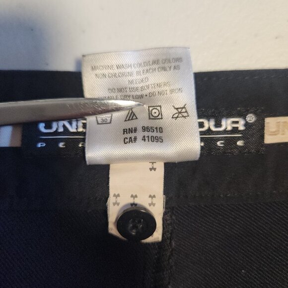 Under Armour ColdGear Golf Pants Black Straight Leg Stretch Heavyweight Womens 8 - Picture 11 of 16